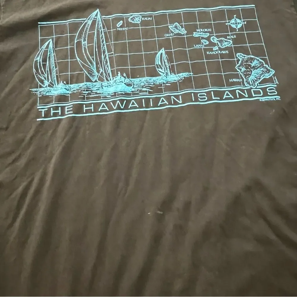 Vintage Hawaiian Island graphic tee shirt men's XL